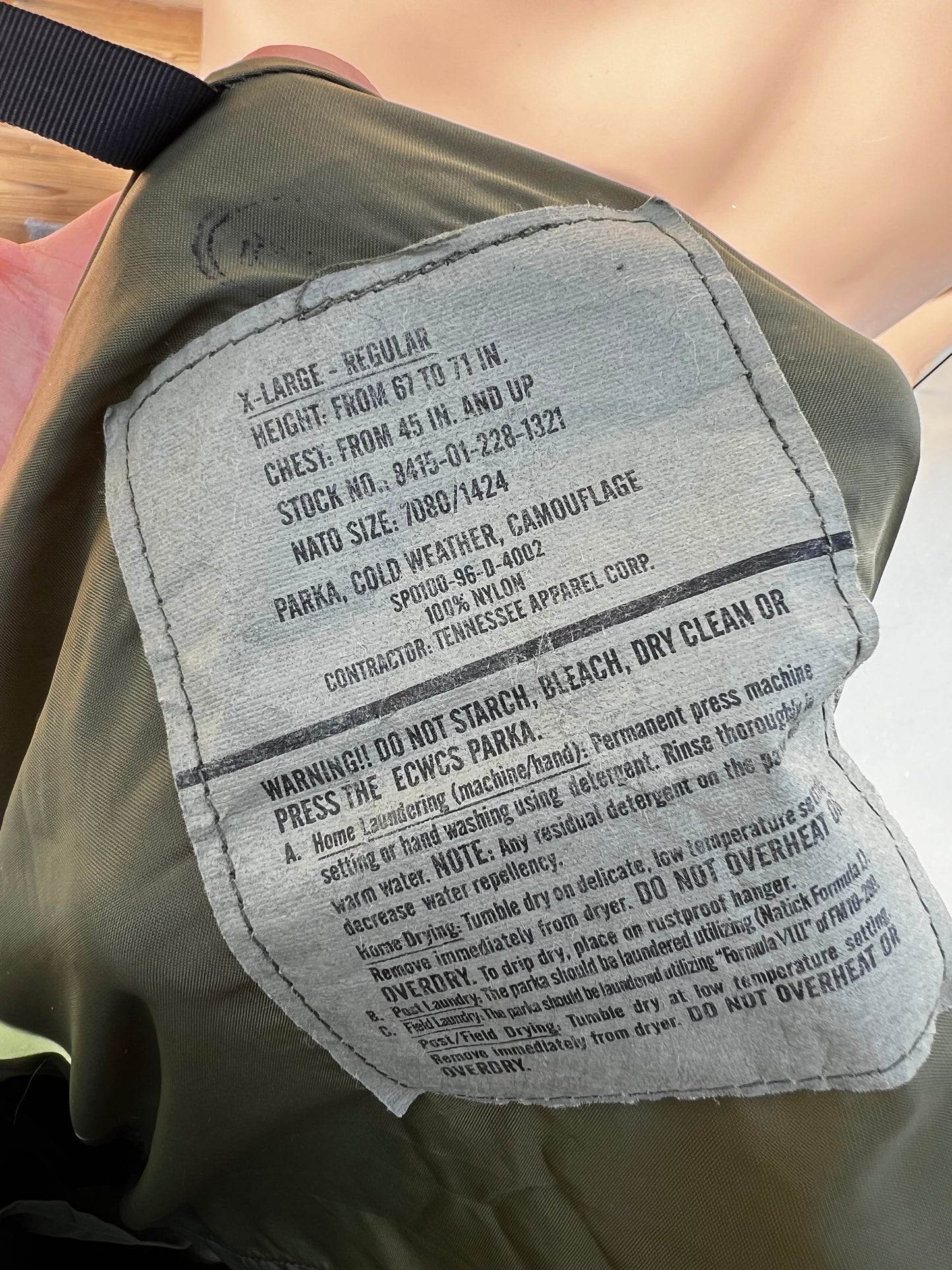 Parka ECWCS „Cold Weather, Camouflage” Woodland XL/R